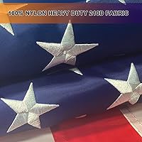 Vista 3 de Bandera de anclaje de yate de Estados Unidos de alta resistencia de 36 x 24 pulgadas, nailon Oxford de más larga duración, ancla de estrellas