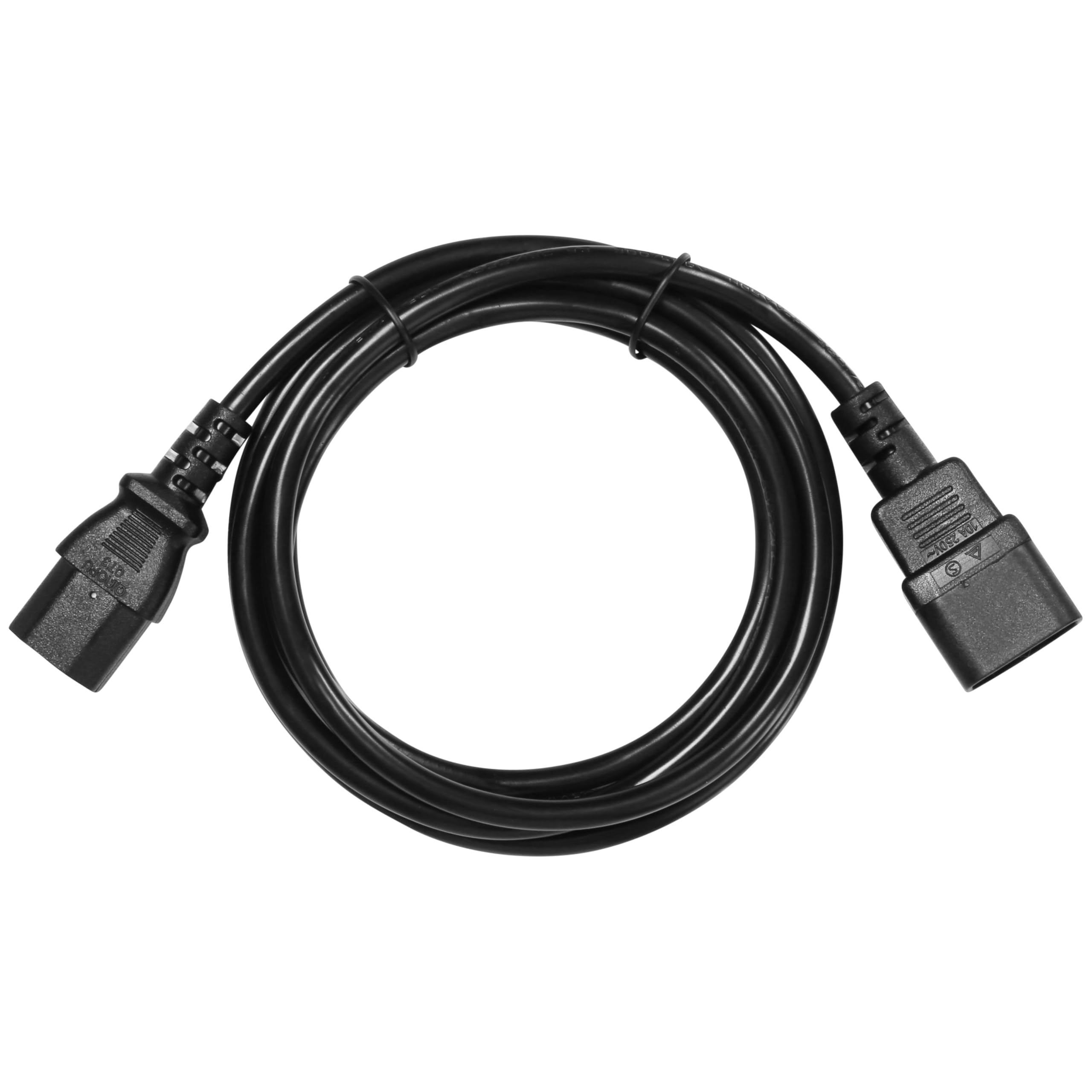 PremiumCord Extension d'alimentation pour PC 230V 5m, Rallonge IEC 320, Prise à Fiche, IEC 320 C13 pour C14, Câble d'alimentation, Couleur Noire