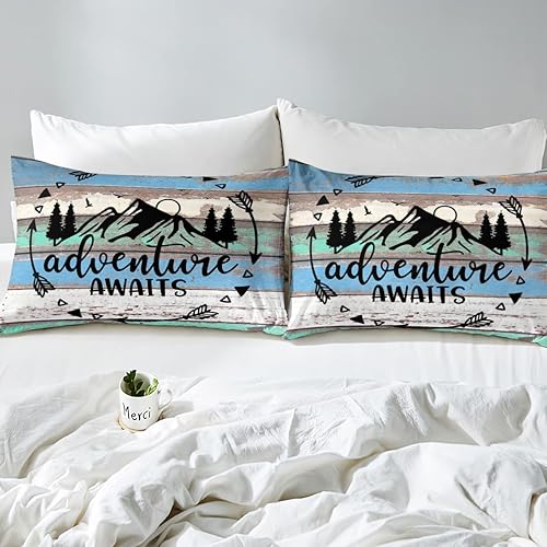 Vista 94 de Erosebridal Sábanas rústicas de granja, sábanas de camping feliz, juego de sábanas para decoración de cámper para niños, adolescentes, mujeres