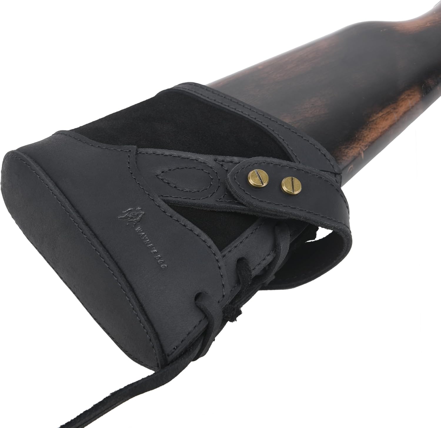Leather Shooting Gun Recoil Pad, No Drlling Rifle Shotgun Buttstock Extention Slip On Butt Stock Pad