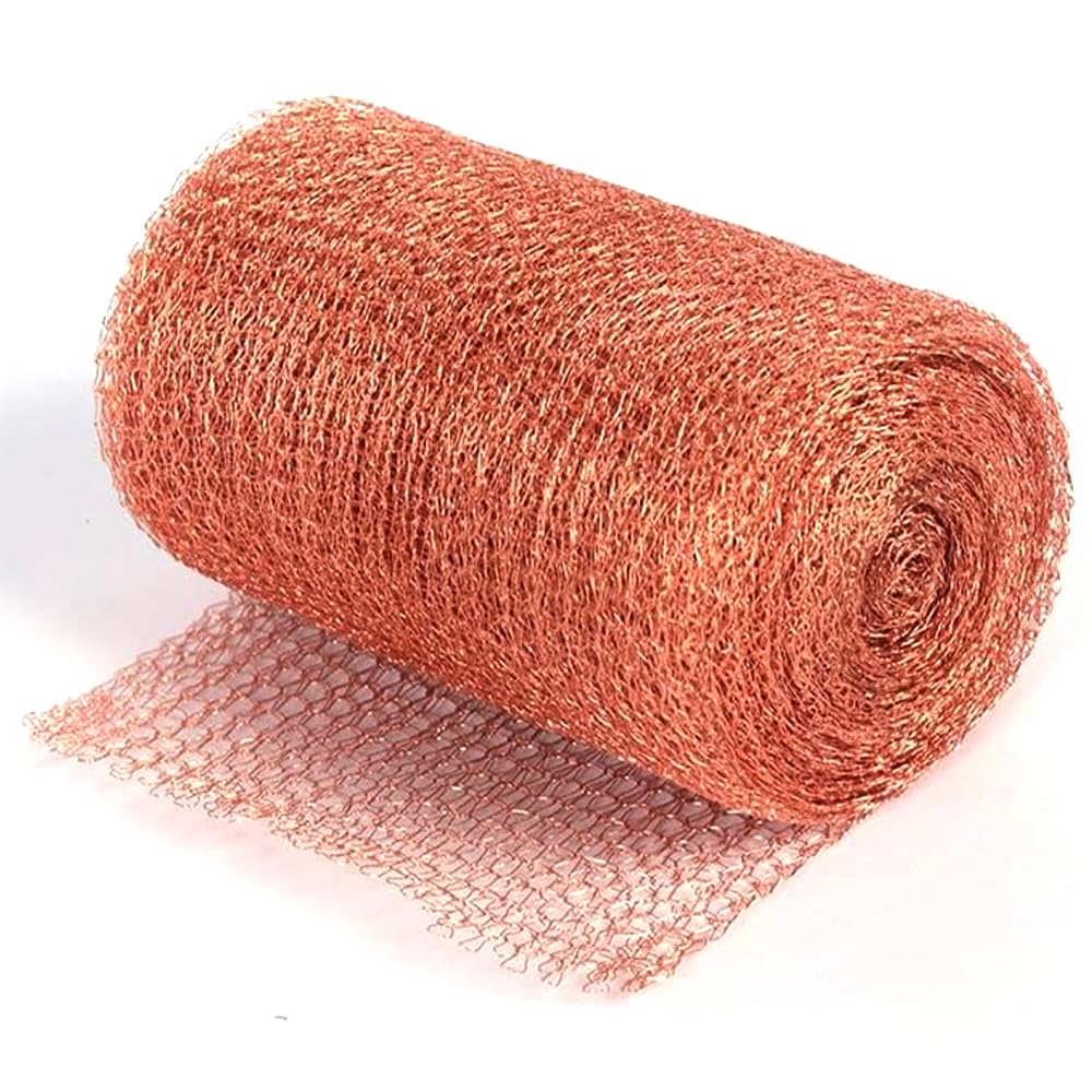 Lotvic Copper Mesh, 12M / 40Ft Pure Copper Mesh Slug Repellent UK, Fine Copper Wire Mesh Roll for Mouse Hole Filler, Rat Snail Slug Repellent, Garden Indoors & Outdoors Pest Control (12M/40 Feet)-image-29