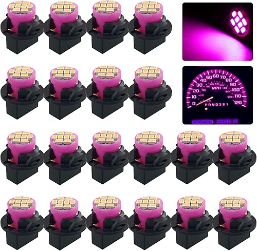 Miniatura 10 de GLOFE T10 194 168 - Bombillas LED azul hielo para instrumentos con enchufe de bloqueo giratorio T10, superbrillante, panel de instrumentos T10,