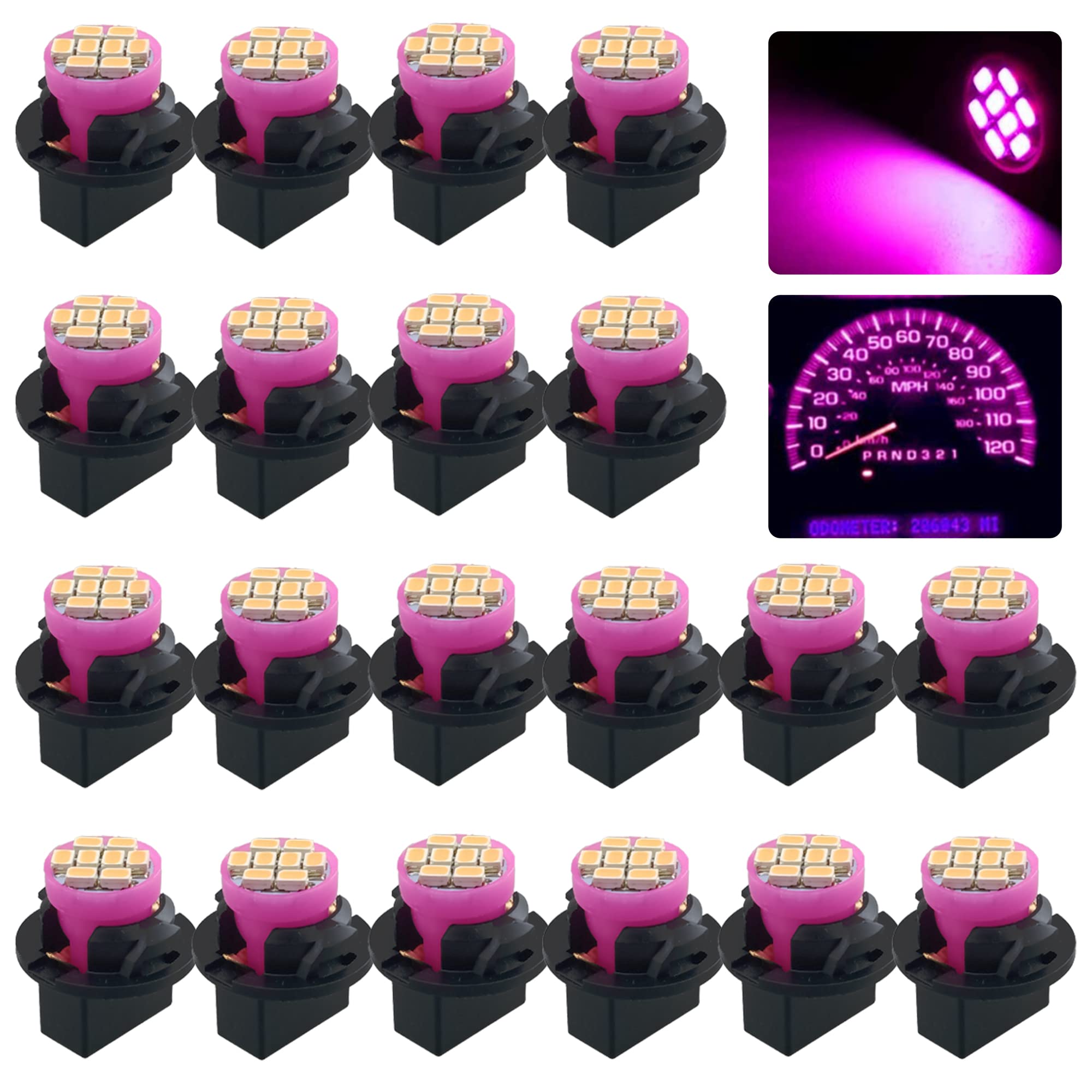 Amazon.com: GLOFE T10 194 168 Pink Purple LED Dash Instrument
