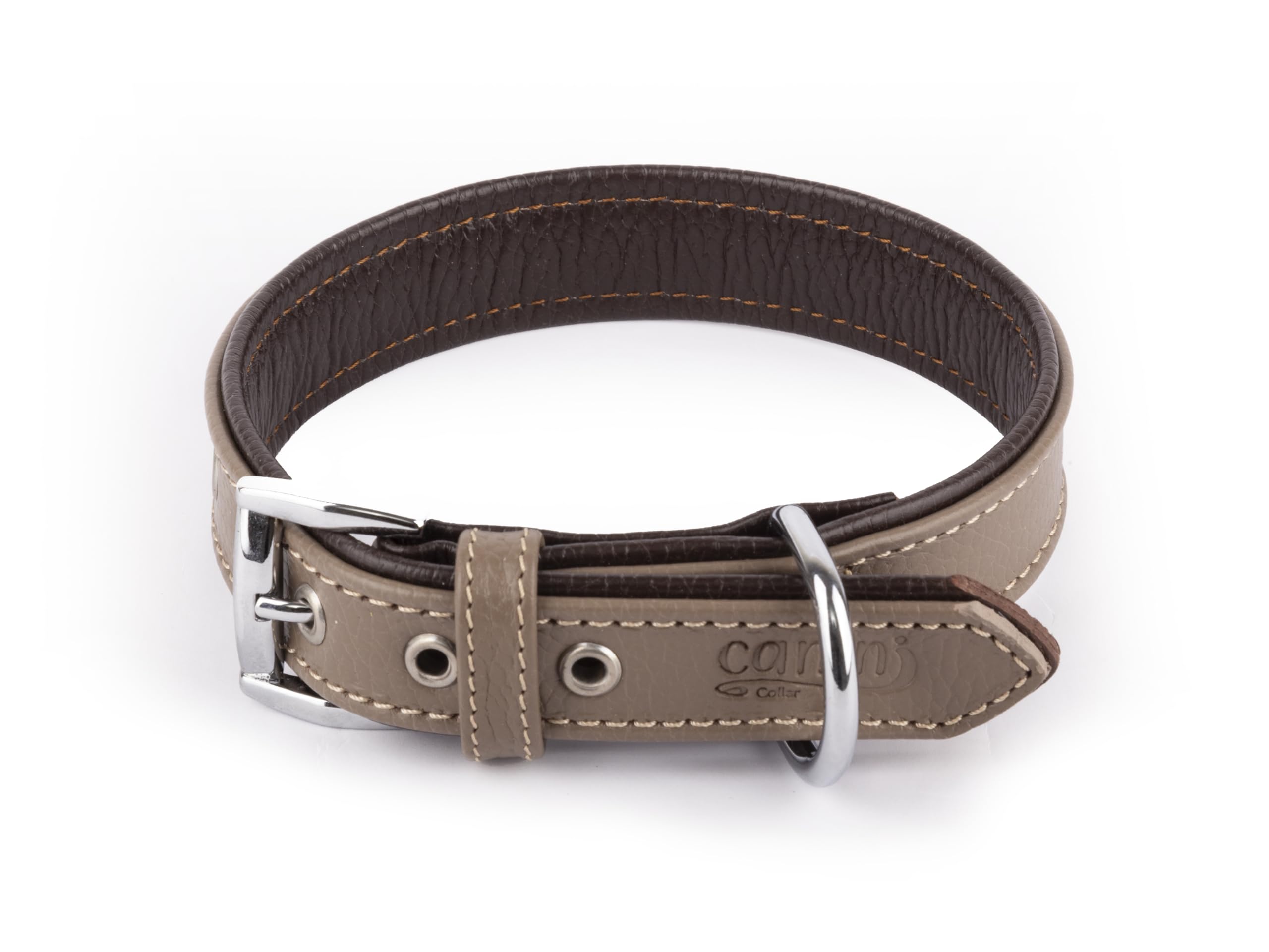 Canini Collar Hakiki Flotter Deri Köpek Tasması, Çift Katlı…