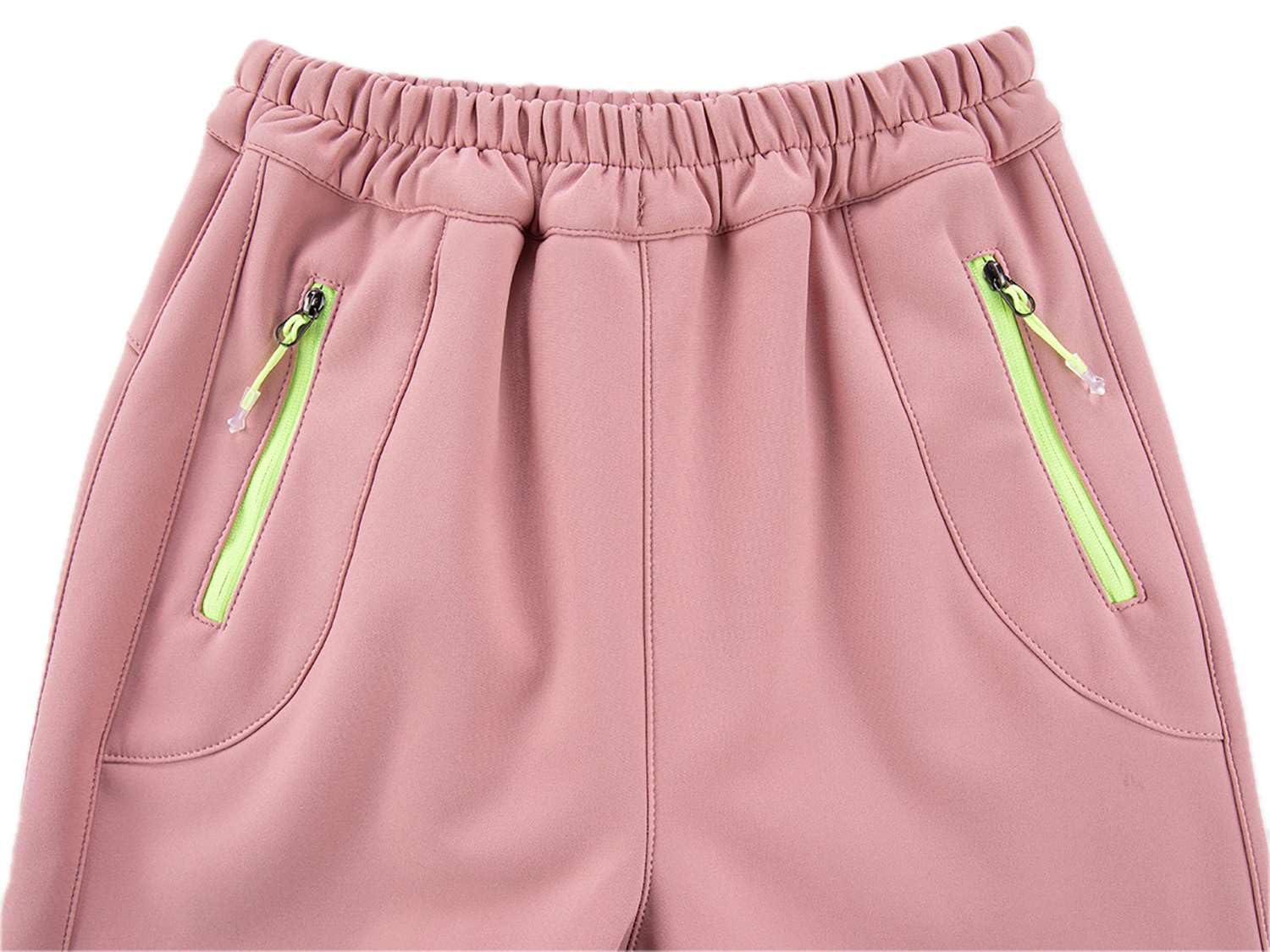 Echinodon Kinder Softshellhose Gefüttert Hose Wasserabweisend Winddicht Warm Jungen Mädchen Outdoor Wandern Hose Herbst Winter