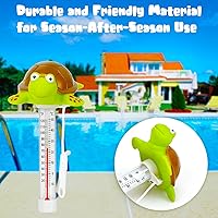 Vista 8 de XY-WQ Termómetro flotante para piscina, tamaño grande, fácil de leer para la temperatura del agua con cuerda, piscinas, spas, jacuzzis, estanques