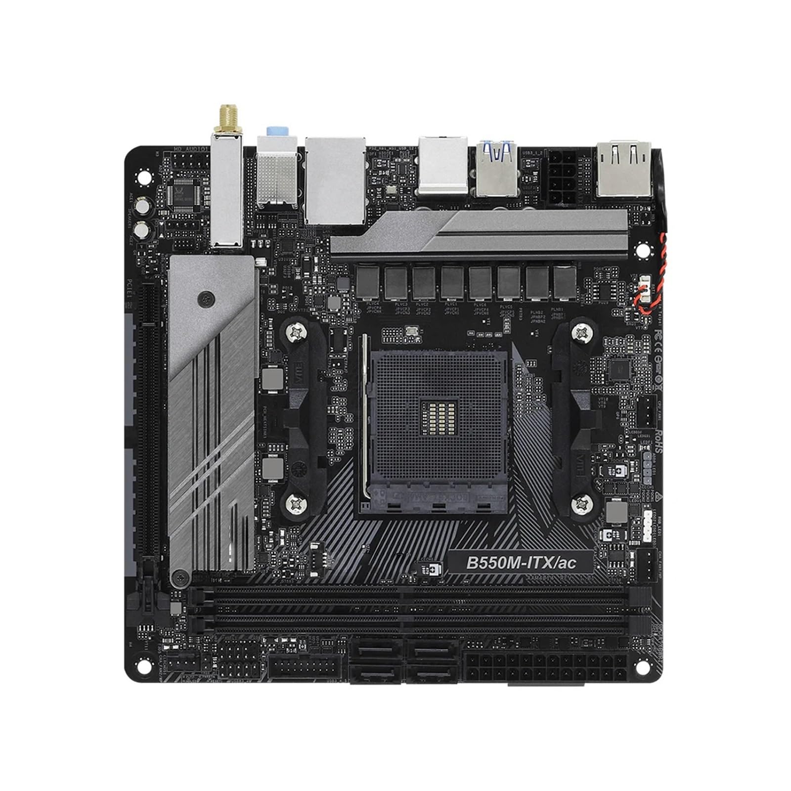 Motherboard Fit for ASRock B550M-ITX/AC Motherboard AM4 Support R5
