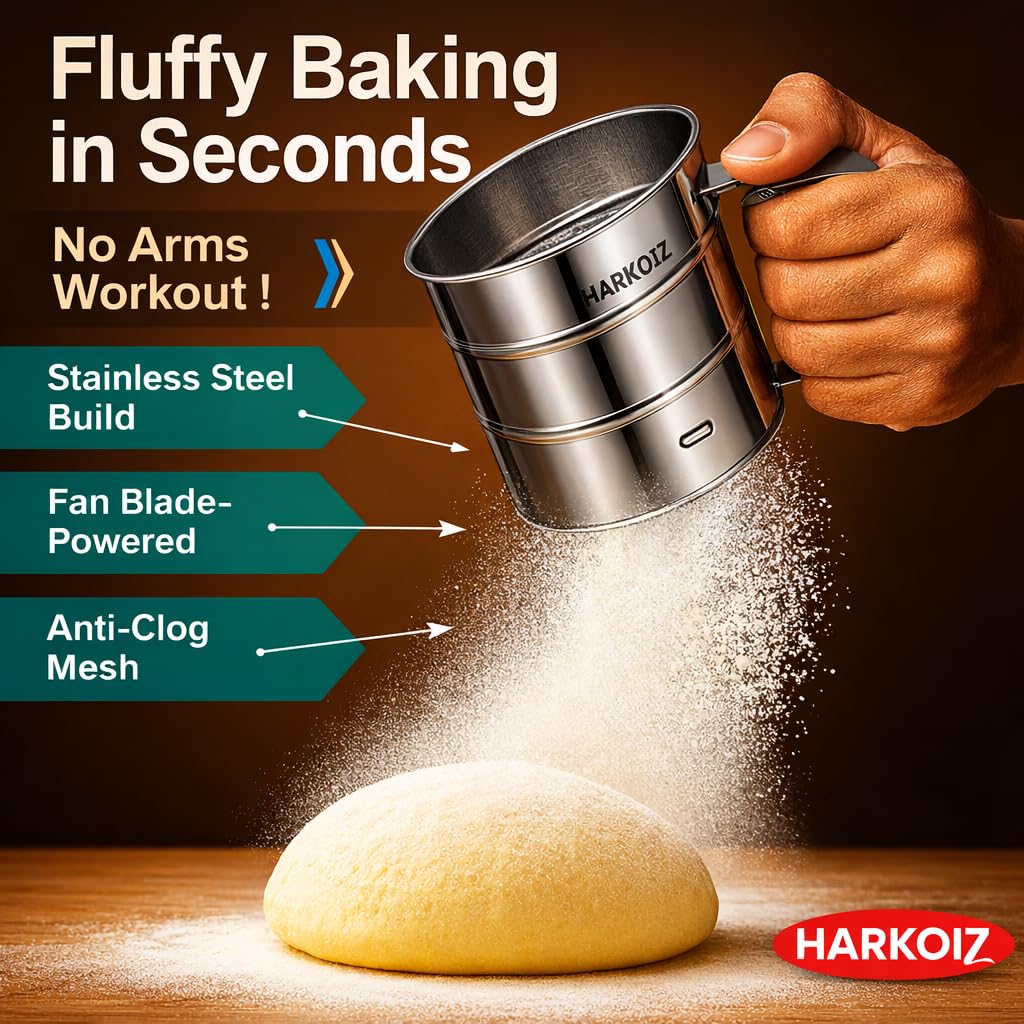 Stainless Steel Flour Sifter - Perfect Baking! -8