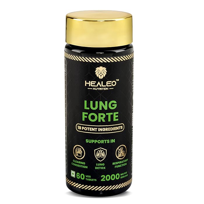 Buy Healeo Lung Forte 2000mg, 18 in 1 Lung Detox with Quercetin