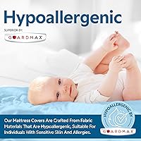Vista 7 de Guardmax Protector de Colchón de Punto Jersey Tamaño Twin - Cubierta de Colchón Impermeable y Resistente a Ácaros del Polvo con Bolsillos