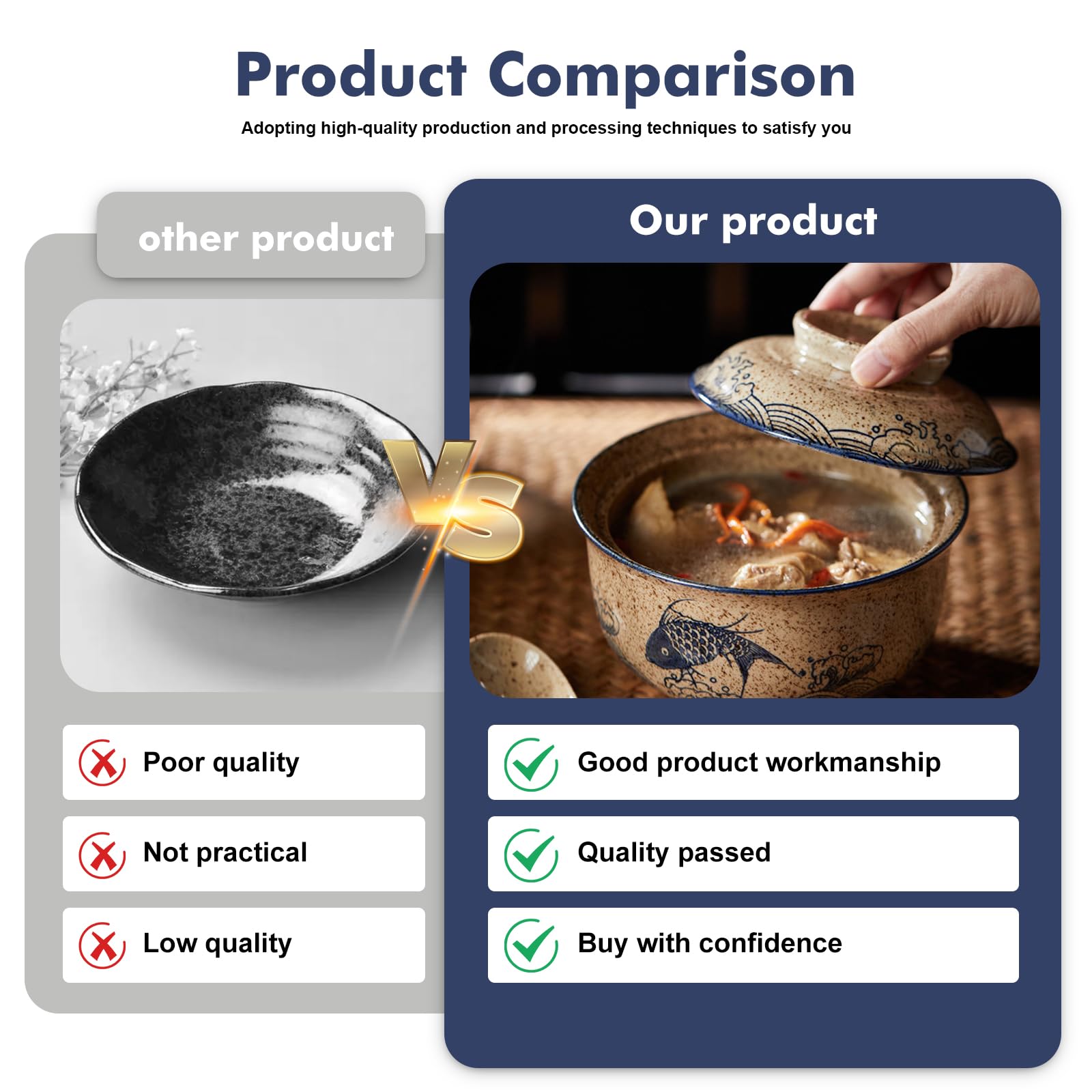 Set di 2 ciotole ramen, 800 ml, set di ciotole ramen, in ceramica con cucchiaio, bacchette, ciotola giapponese ramen, ciotola con coperchio, stoviglie asiatiche per casa e ristorante