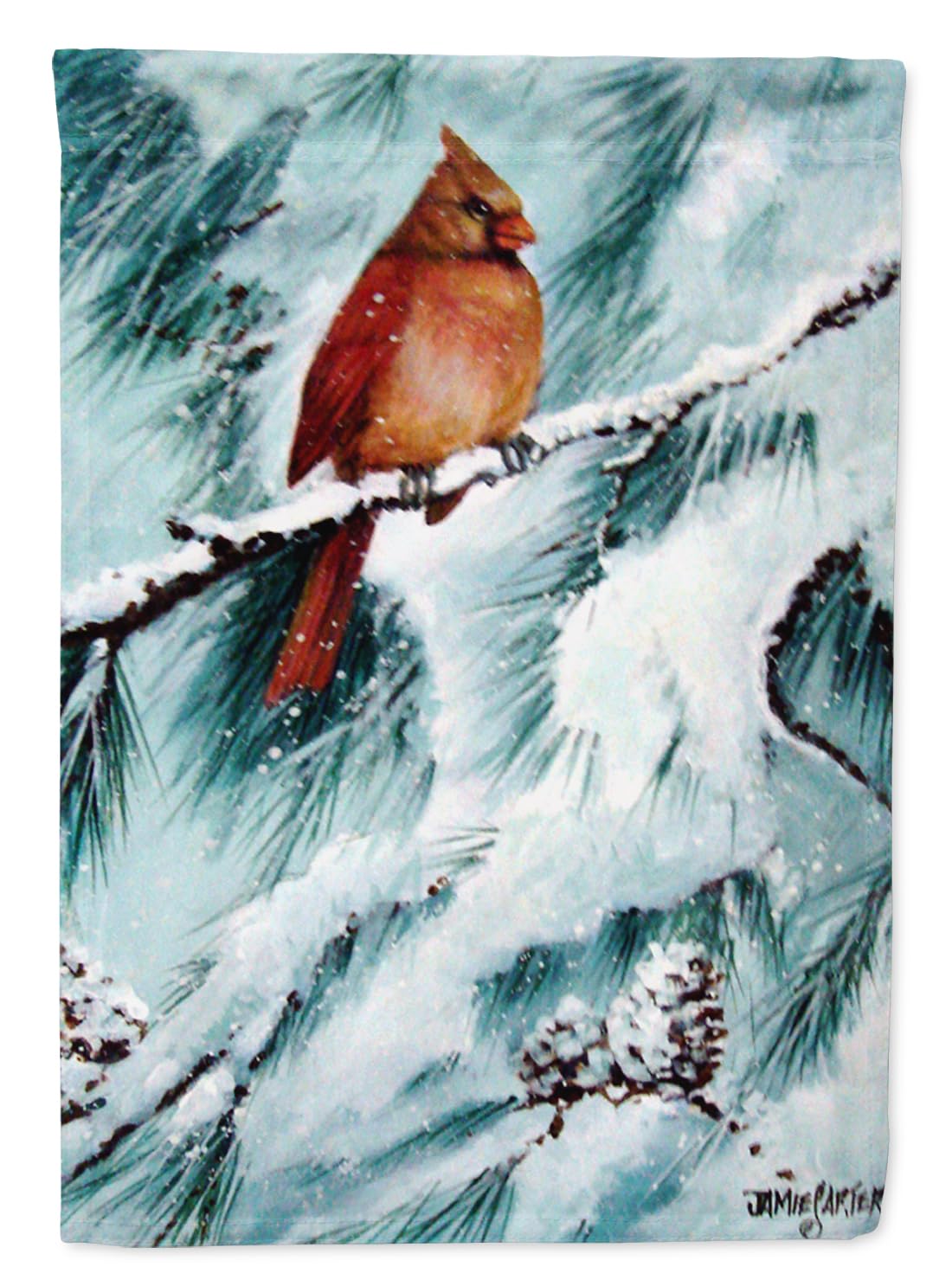 Drapeau Northern Cardinal pour célébrer la beauté de la nature sauvage dans votre jardin