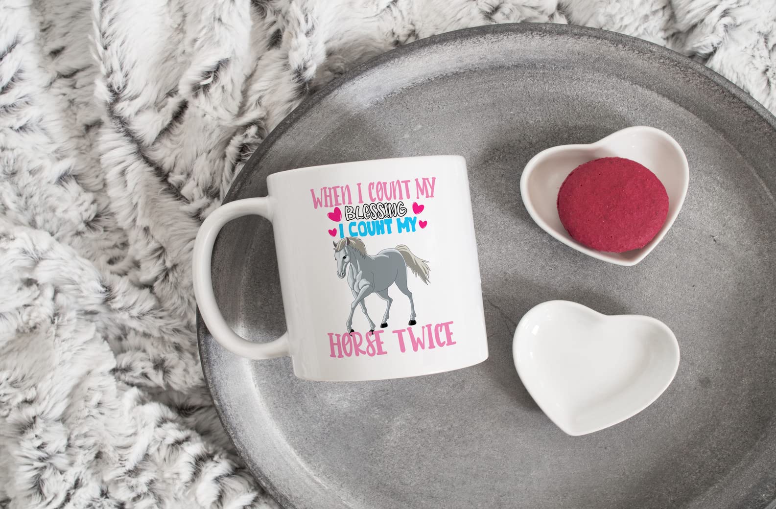 Coffee Mug When I Count My Blessing I Count My Horse Horses T- 044413