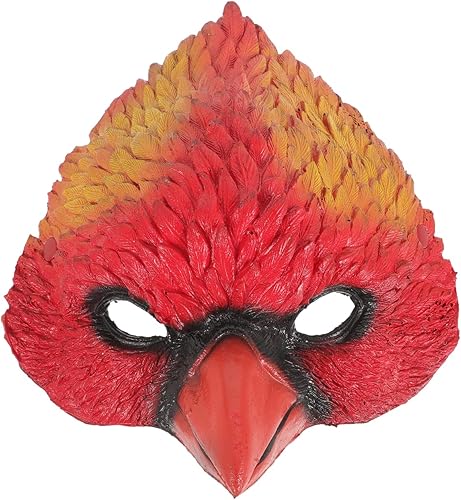 jojofuny Máscaras de pájaro rojo, cardenal rojo, máscara de águila máscara de águila máscaras de cosplay máscaras de animales de PU disfraces