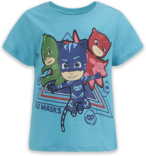 Vista 3 de PJ Masks Catboy, Gekko y Owlette - Conjunto de 3 piezas con capucha, camiseta y pantalones con cremallera para niños pequeños y niños pequeños