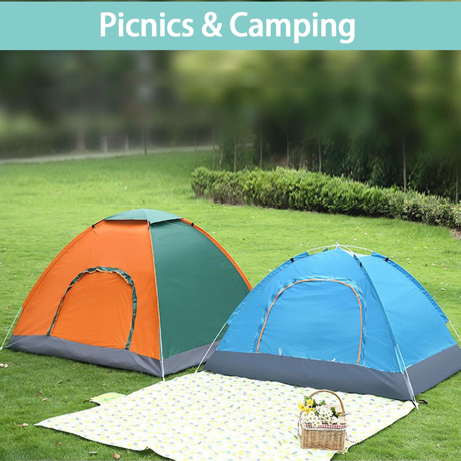 KEELYY Wurfzelt 2 Personen Pop Up Zelt Leicht Camping Zelt Wasserdicht Kuppelzelt Automatisches für Strand, Outdoor, Camping, Angeln