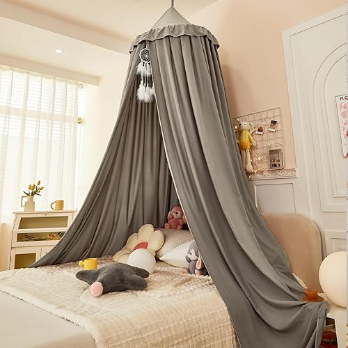 Miniatura 11 de dix-rainbow Toldo decorativo de princesa para cama de niños, toldo de cama suave y duradero para habitación de niñas, tienda de campaña, ropa de Red