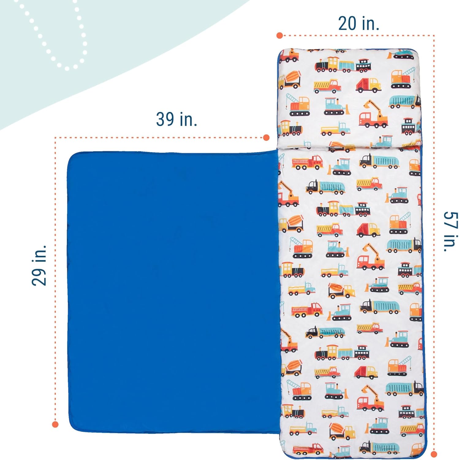 Wildkin Kids Velour Nap Mat – Soft, Cozy, Convenient for Daycare & Preschool