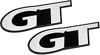 Vista 1 de GT Fender - Emblema de aluminio en relieve compatible con Ford Mustang (paquete de 2)