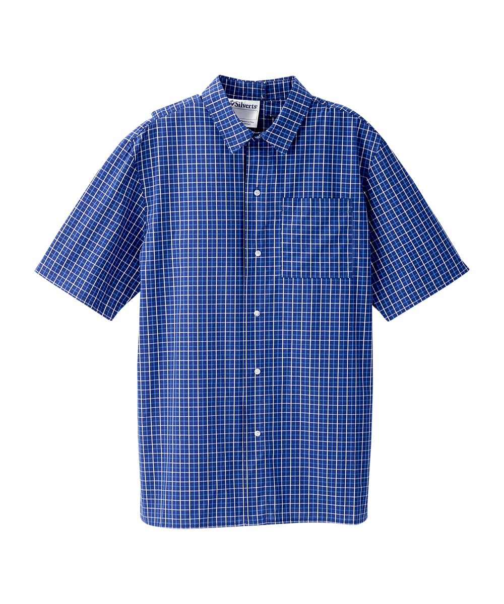 Men’s Open-Back Adaptive No-Peek Classic Short Sleeve Shirt