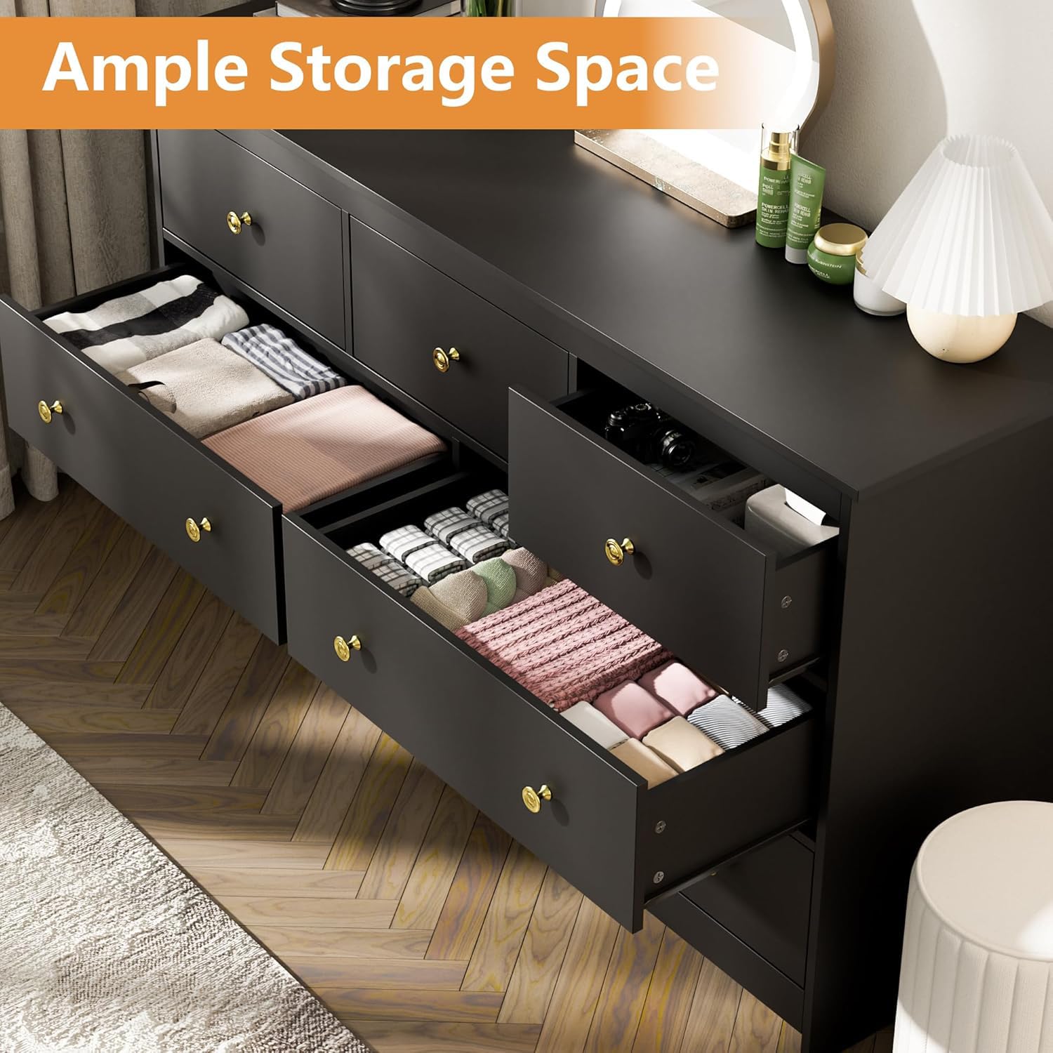 black brown dresser ikea ALLISON / Sparkling Black Wedding Dress with Removable Train