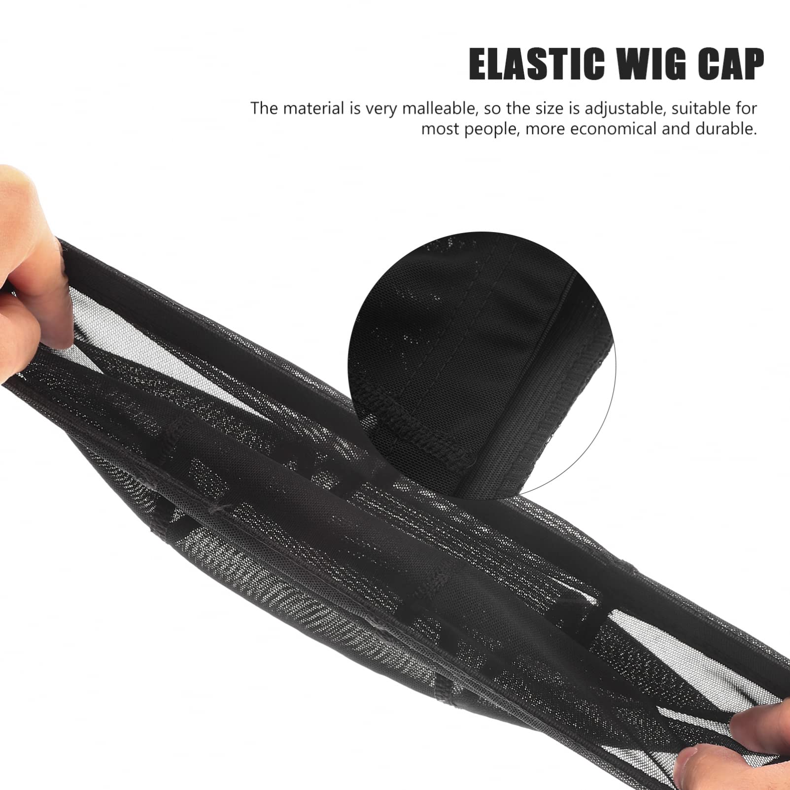 NULYLU 3pcs Wig Accessories Elastic Wig Nets Hair Wig Mesh Cap Stretchy Cap Comfortable Nonadhesive Wig b