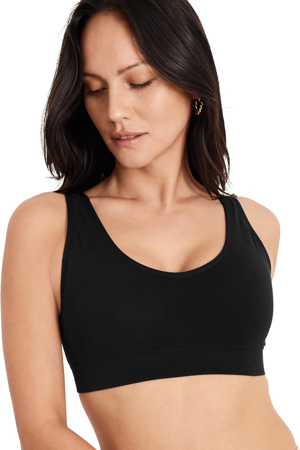 Jockey Women's Bra Seamfree Cotton Blend Light Support Bralette - Image 6