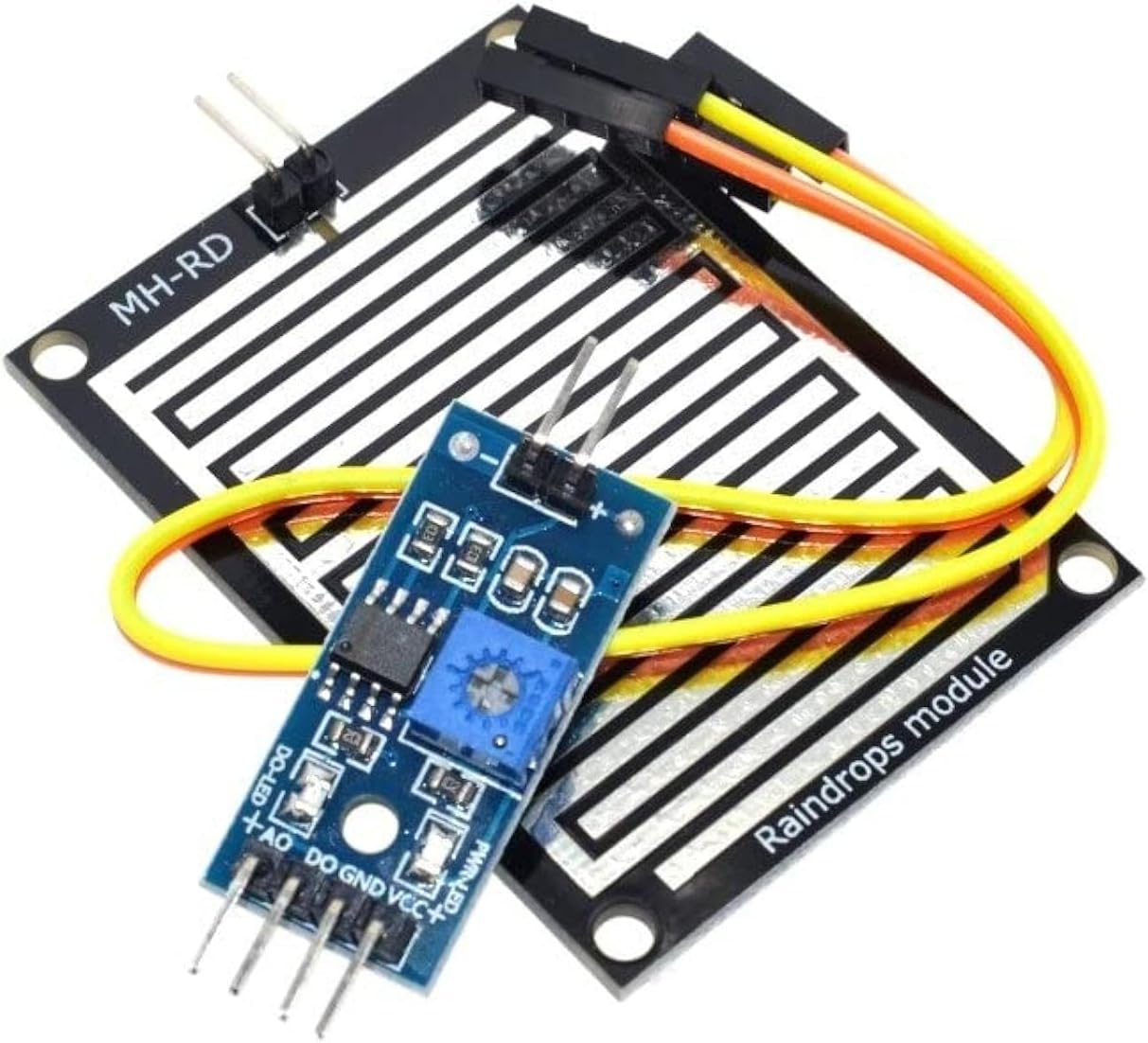 3.3-5V Rain Raindrops Sensitive Detection Sensor Module Weather Humidity Compatible with Arduino DIY Kit