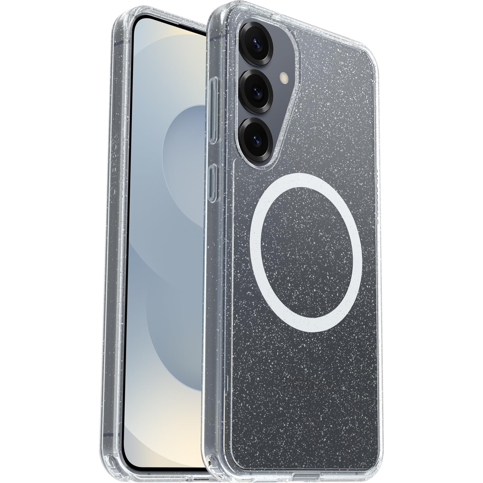 OtterBox Symmetry Series Clear transparente Hülle mit Magneten für Samsung Galaxy S25+, stoßfest, sturzsicher, schützende Hülle, 3X getestet nach Militärstandard, Stardust