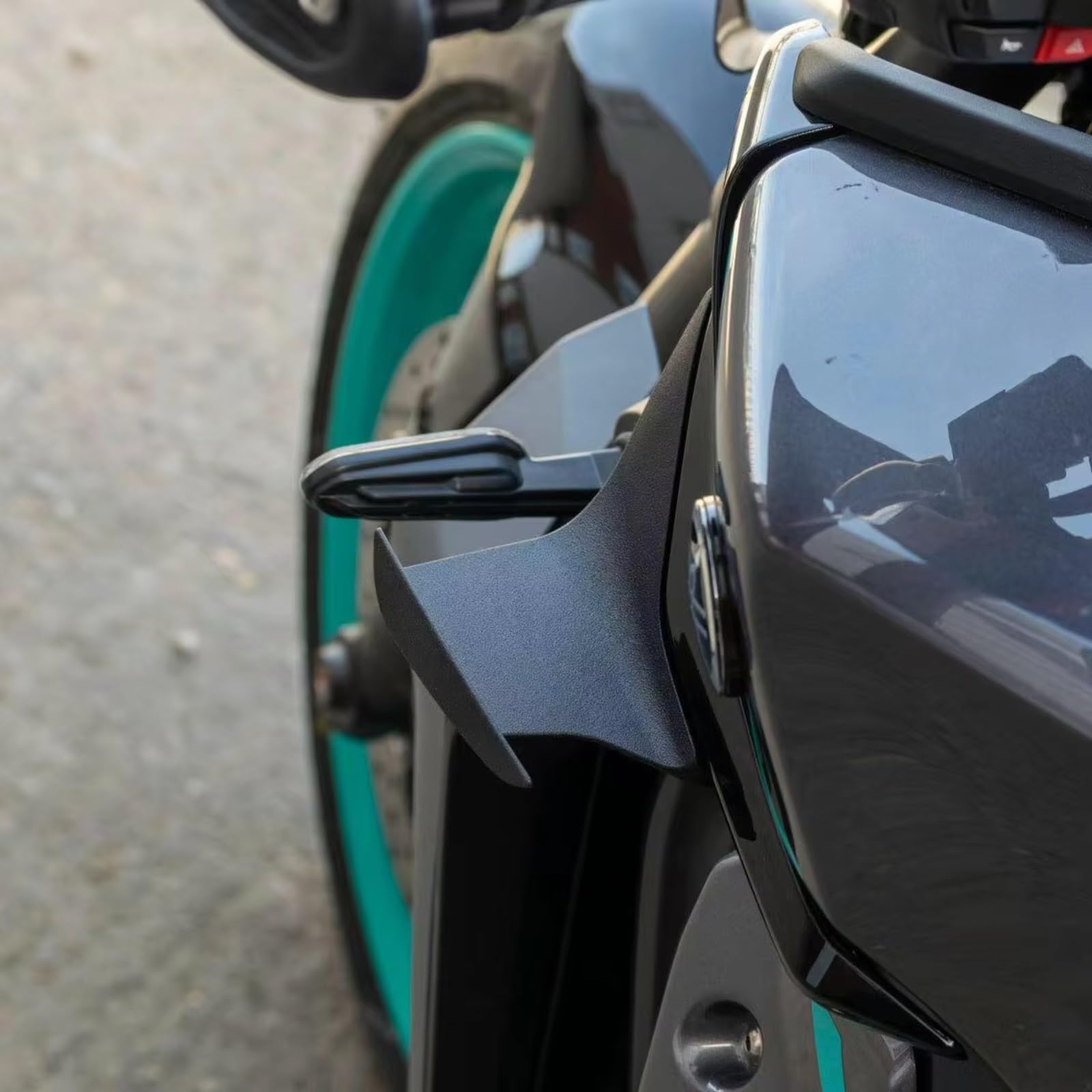 Aileron Latéraux Moto Ailes De Déflecteur D'air Accessoires Réservoir Ailes Protection Contre Les Chocs Pièces Moto Compatible Avec Yamaha Pour MT-09 2024 2025