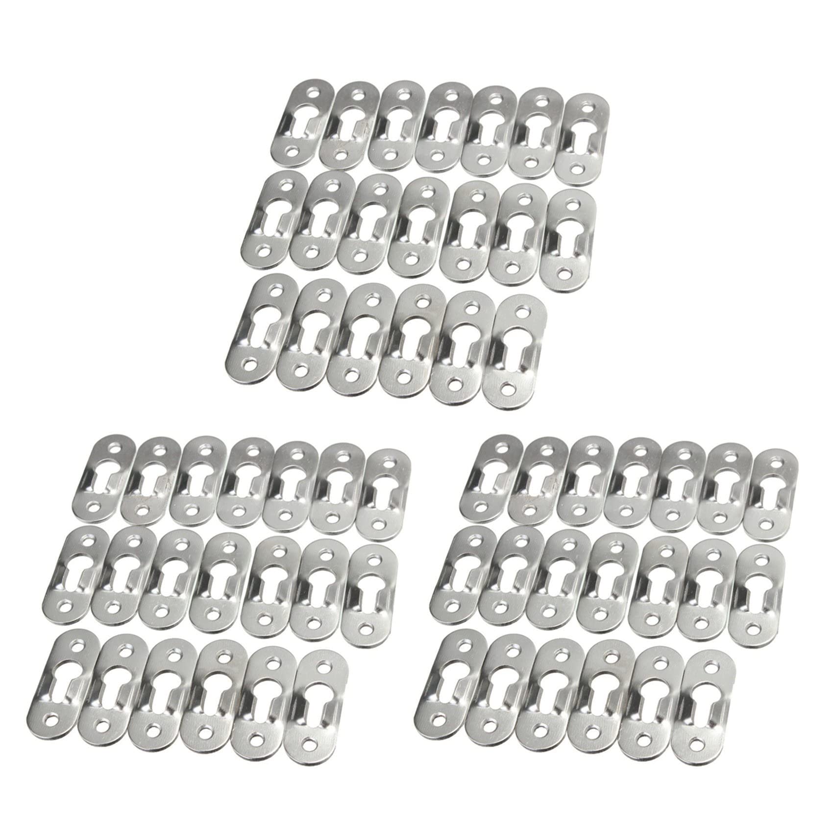Jnchdghwa Silver 60 Pcs 44Mm Metal Keyhole Hanger Fasteners Picture Photo Painting Fasteners