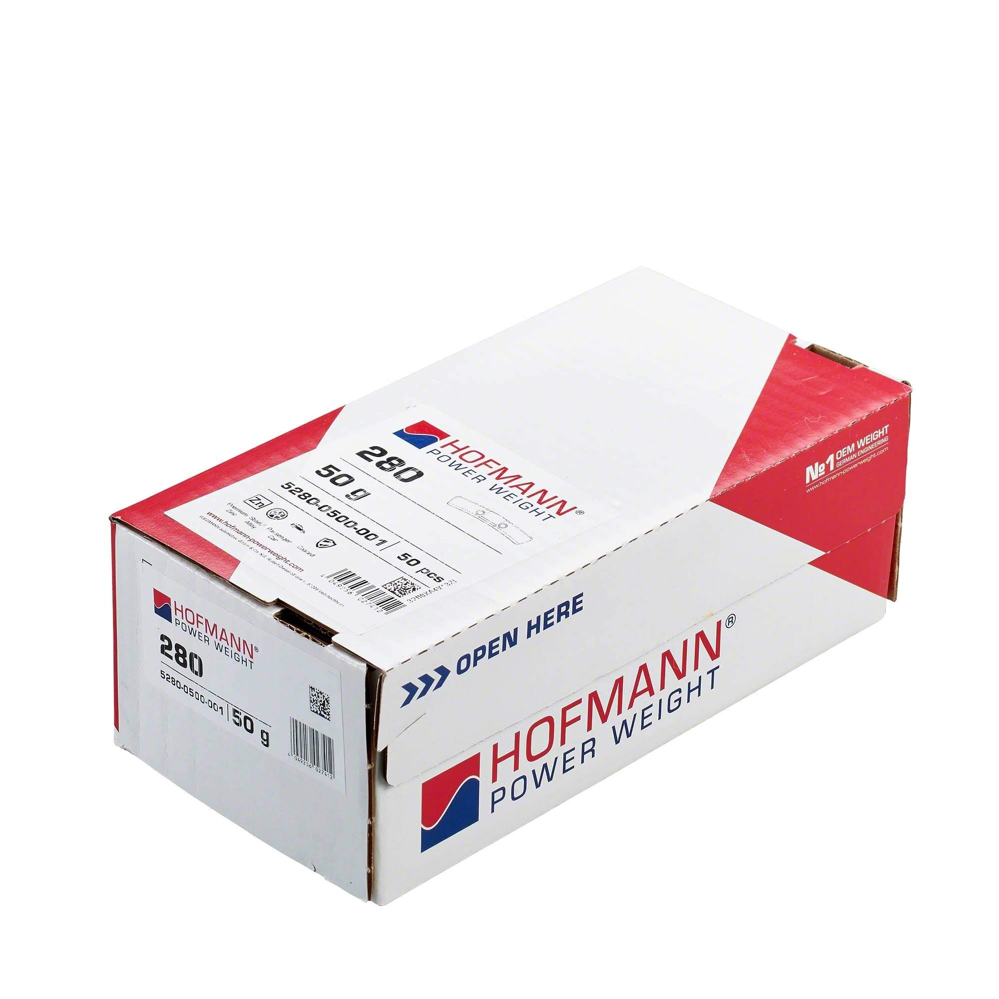 Hofmann Power Weight 50x Schlaggewichte Alufelgen 50g Auswuchtgewichte Wuchtgewichte Stahlfelgen | Reifenwechsel Auto