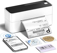 Phomemo Bluetooth Címkenyomtató 4x6 Hőnyomtatós Szállítási Címke Nyomtató eBay Amazon Etsy Shopify Vinted DHL UPS Fekete Fehér 1