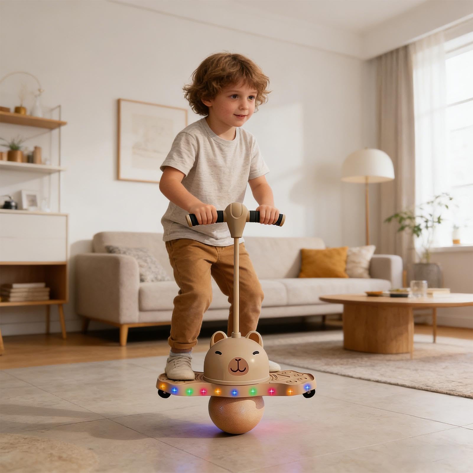 Bola Saltador de Equilibrio para Adultos Juguete Brillante