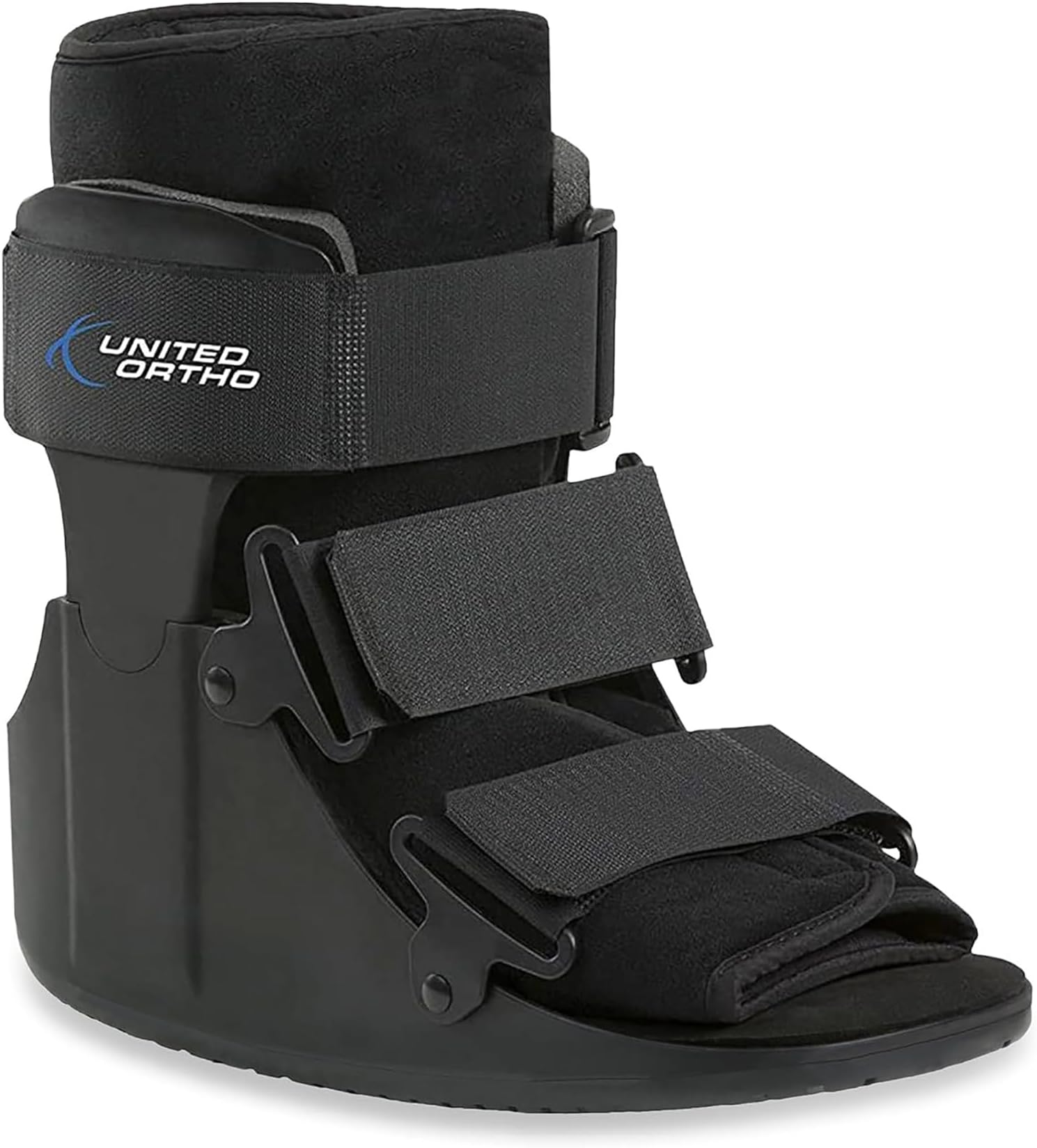 United Ortho USA14015 Short Cam Walker Fracture Boot, Medium, Black