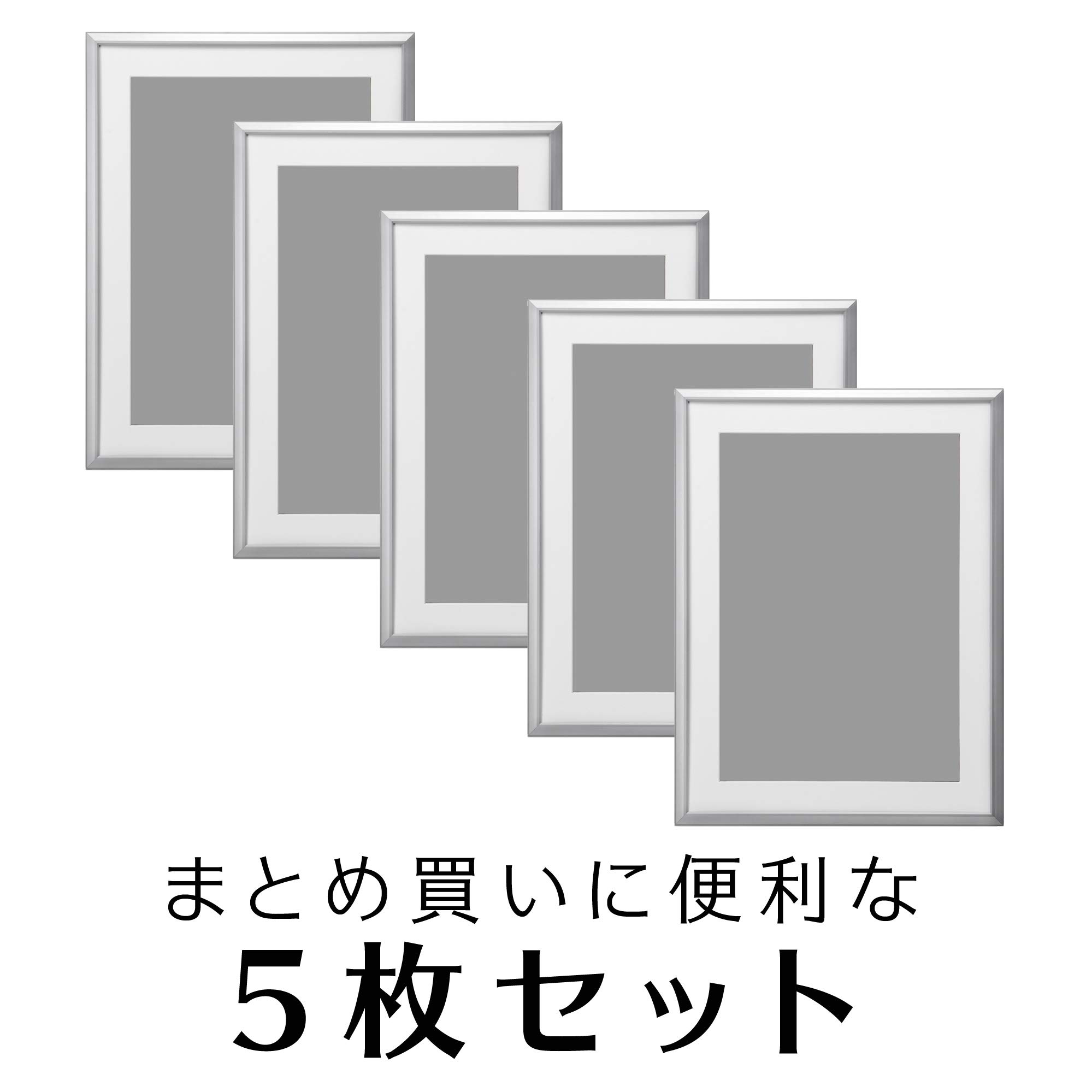 Amazon | ハクバ HAKUBA アルミ 額縁 AG-02 A3サイズ シルバー 5枚