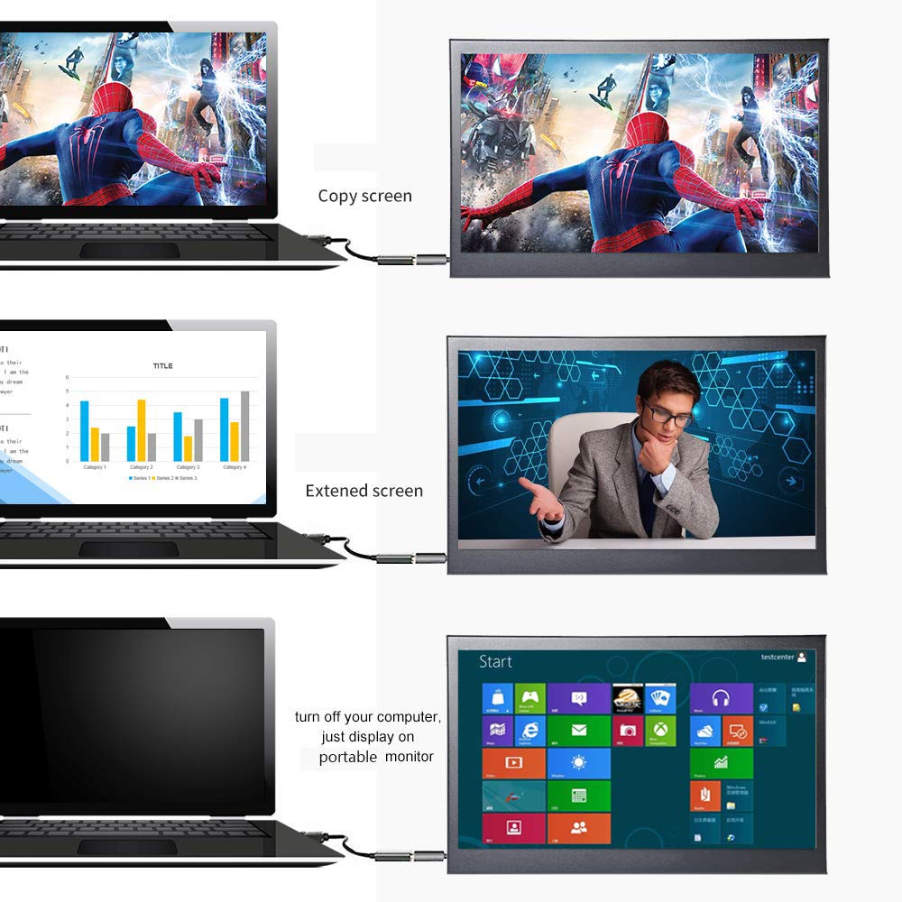 Amazon.co.jp: モバイルモニター,13.3インチ タッチパネル IPS
