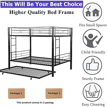 bunki 333-434 Black Twin/Twin Bunkbed – AWFCO Catalog Site