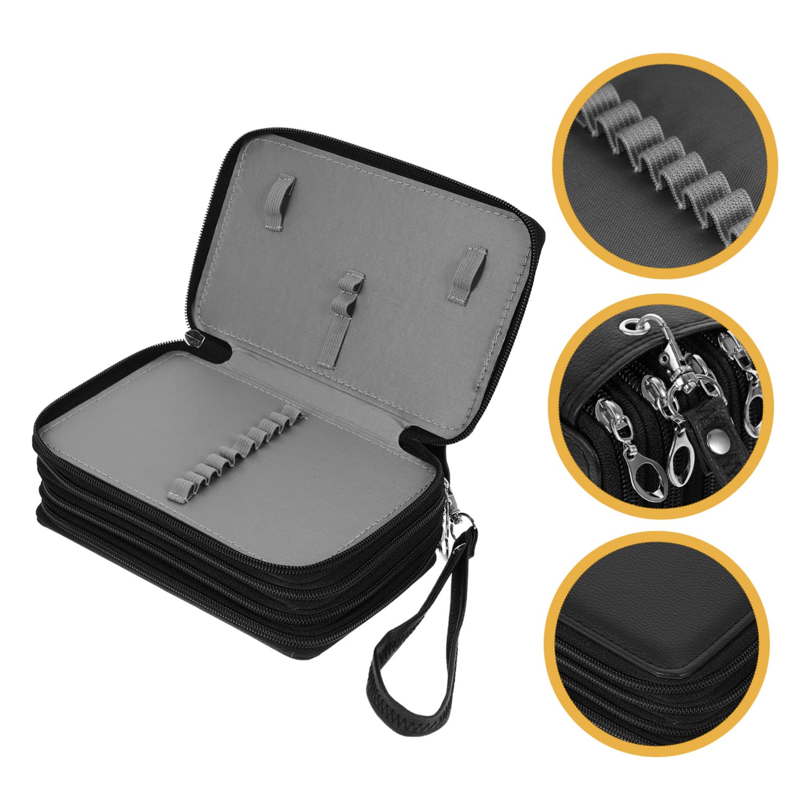 NUOBESTY Borsa Astuccio Capacità Organizer Per Cancelleria Strati Pu Per Scuola e Ufficio Per Matite e Acquerelli