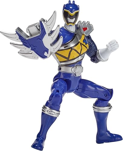 Miniatura 2 de Power Rangers Dino Super Charge - Figura de acción Dino Steel Blue Ranger de 5 pulgadas