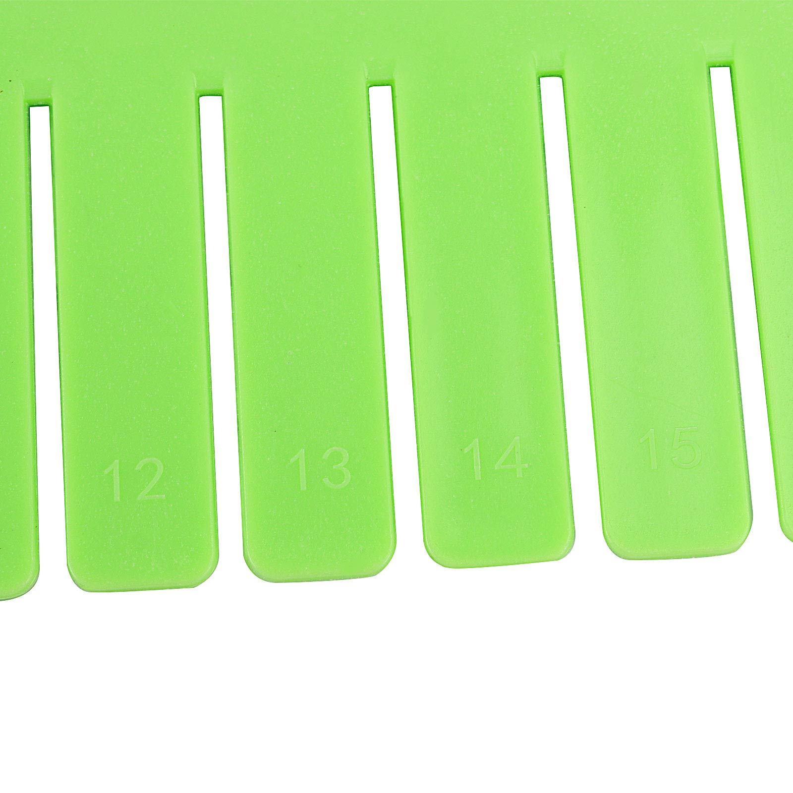 ZOENHOU 60 divisori per cassetti da 30,5 x 6,76 cm, in plastica di alta qualità, regolabili, per cassetti da trucco, scrivania, cucina, cassetti e portaoggetti