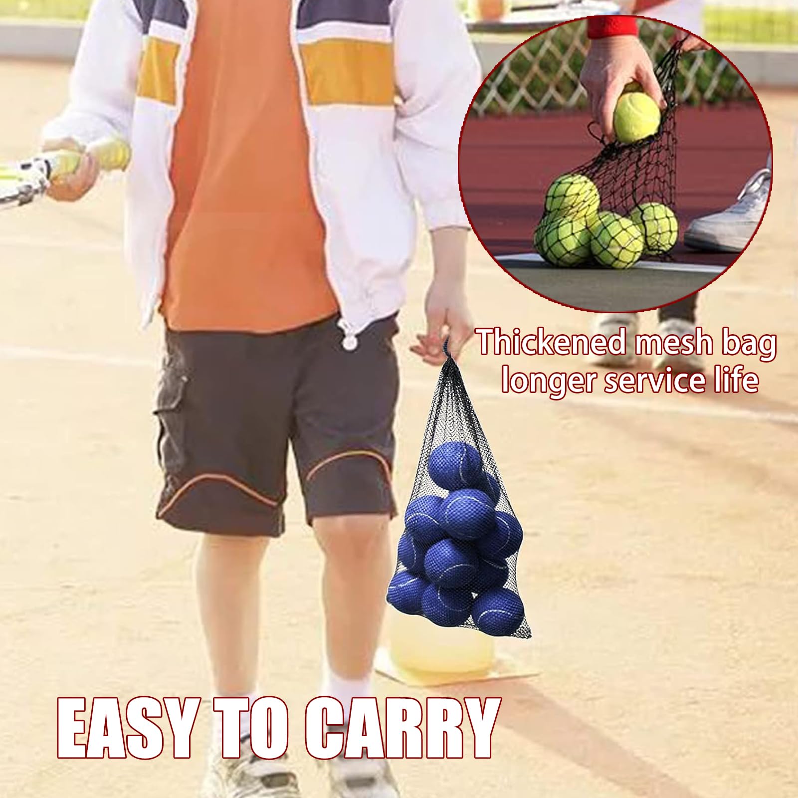 Magicorange Tennis Balls, 12 Pack Advanced Training Tennis Balls Practice Balls, Come with Mesh Bag for Easy Transport, Good for Beginner Training Ball
