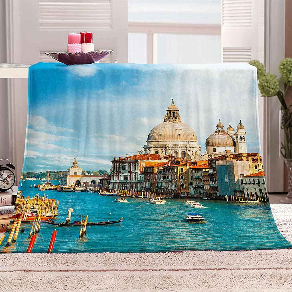 Couverture canapé Venise 3D pour vos soirées cocooning