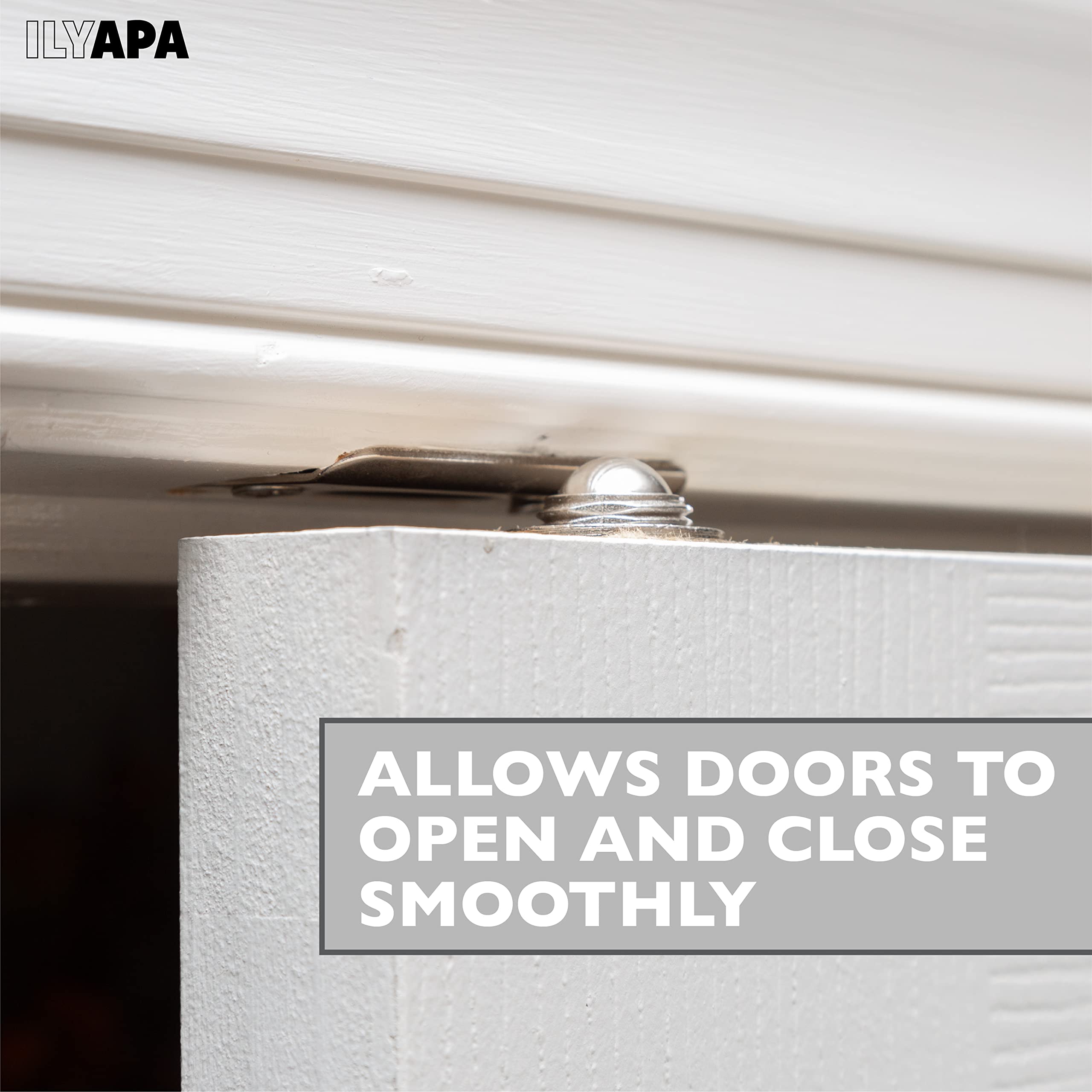 Ilyapa French Door Ball Catch 4 Pack Satin Nickel