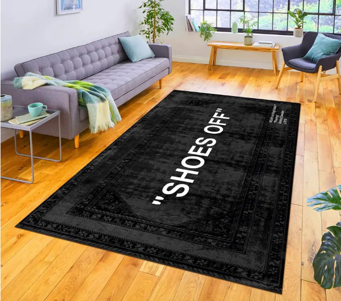 Tapis sneakerhead antidérapant de balcon et couloir pour amateurs de mode