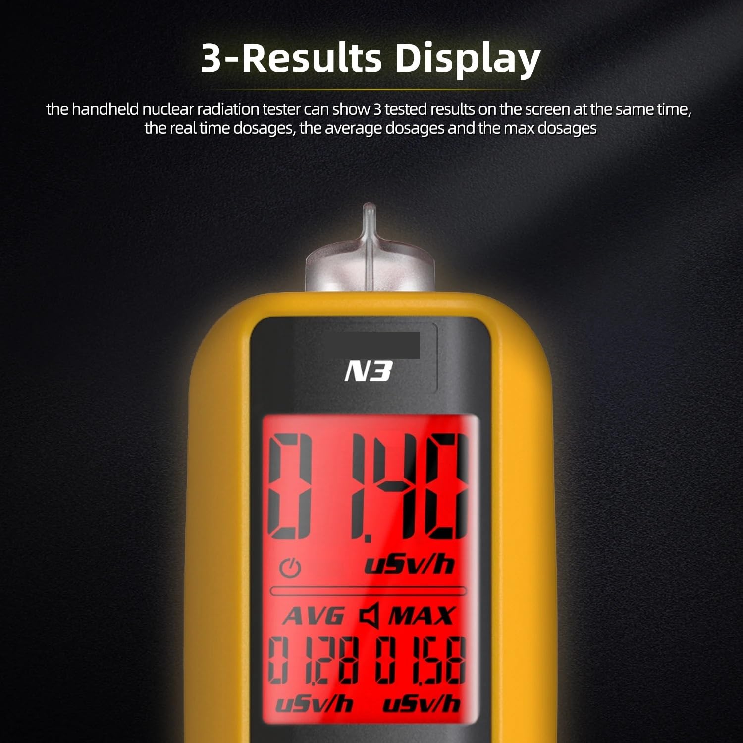 Contador Geiger Detector de radiación nuclear Rayos X Rayos Y Rayos Beta Dosímetro de radiación personal Probador de canicas
