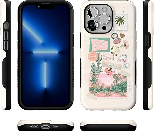 Vista 461 de Casely iPhone 13 Pro Case Compatible with MagSafe Blue Marble Case