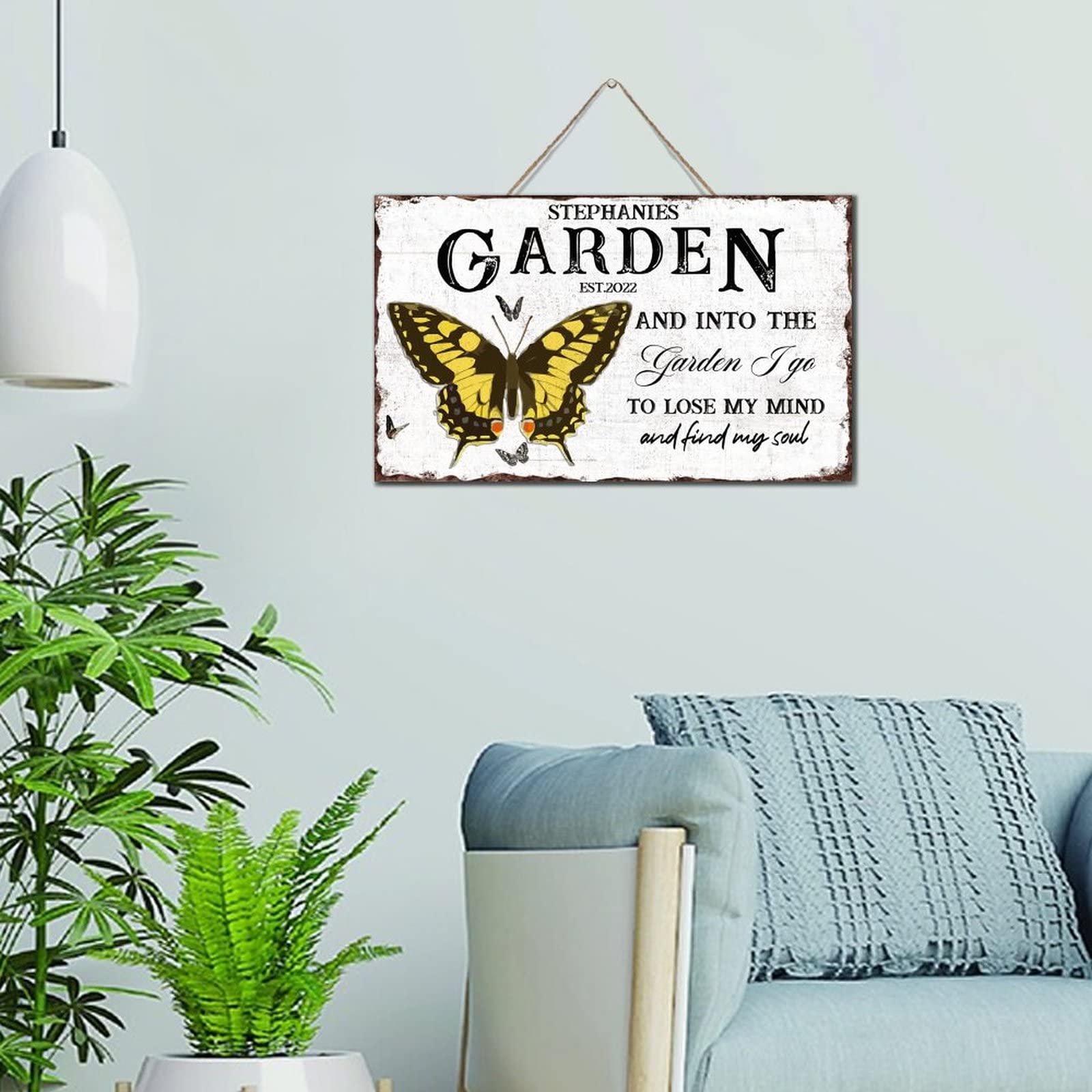 Relaxdays Cartello da Giardino con Scritta Garden, Ghisa, HxL 27,5 x 15