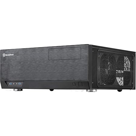 SilverStone Technology Grandia Series Aluminum HTPC Computer Case for ATX / SSI-CEB - Black (GD09B)