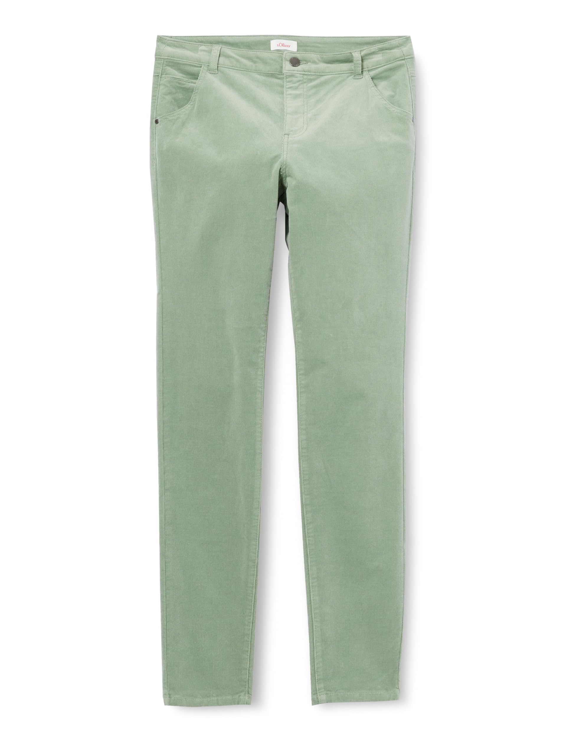 s.Oliver Damen Hose – Slim Fit Cord mit 5-Pocket-Form